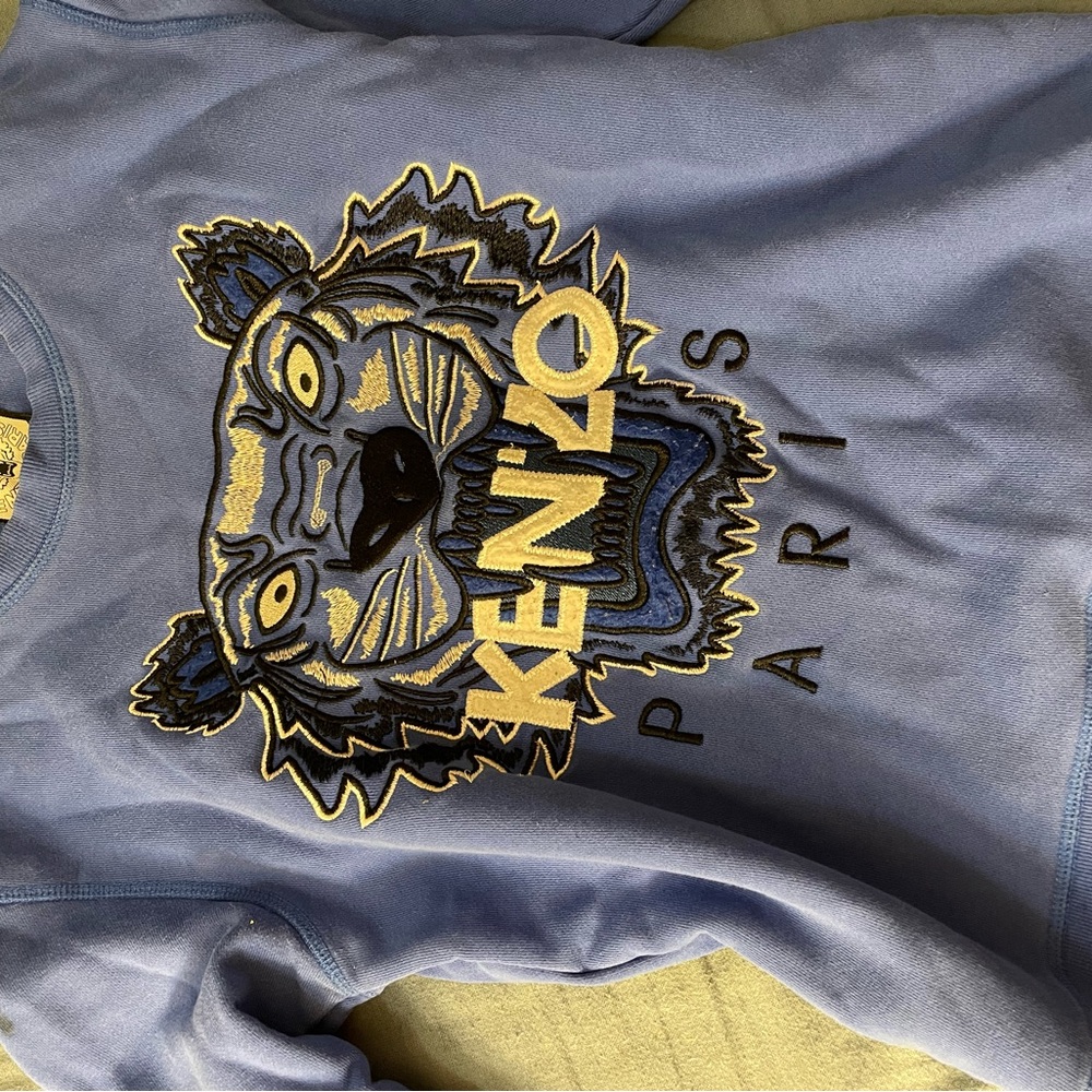 Women’s blue Kenzo Paris sweater size small